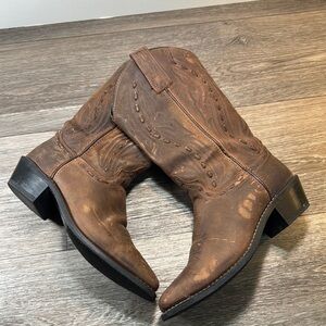 Abilene Brown Leather Western Boots woman’s size 8.5